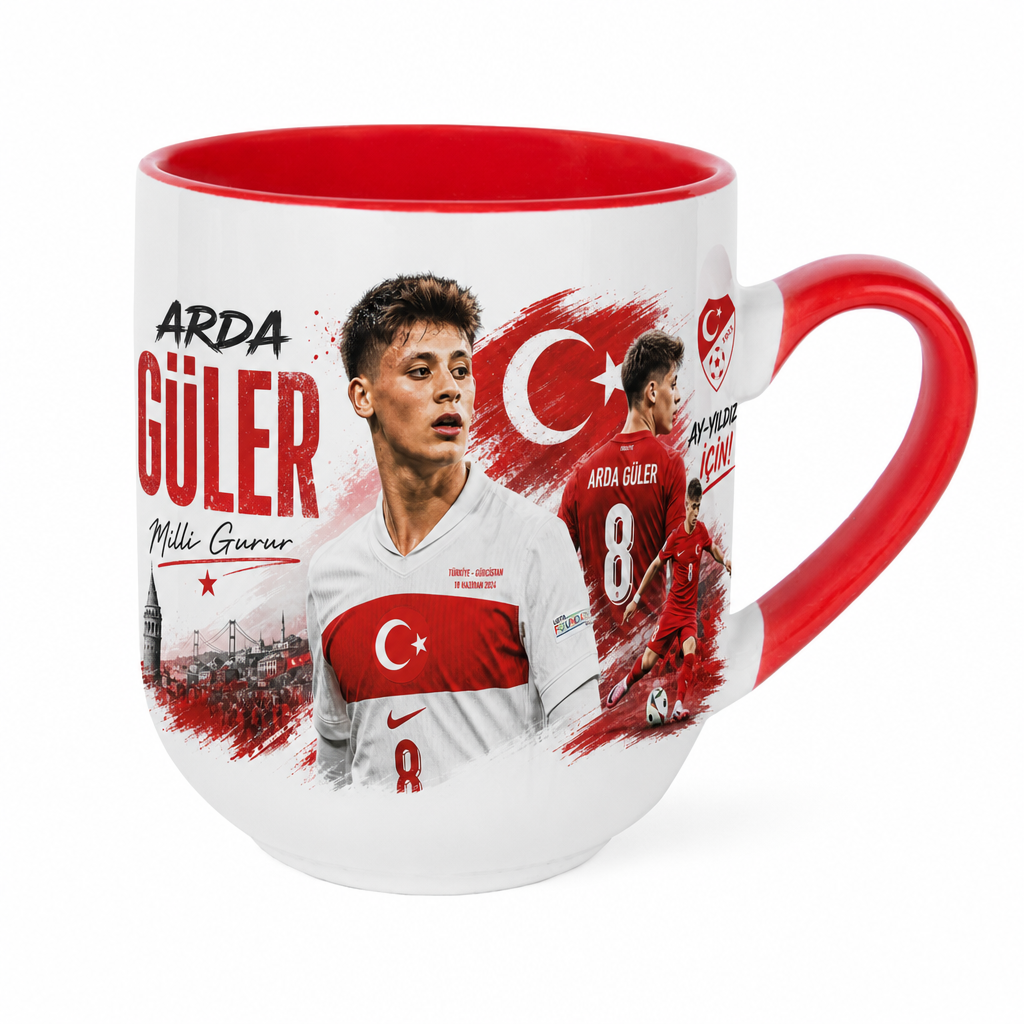 Özel Baskılı Oval Kupa Yapay zeka ile kişiselleştirilebilir.