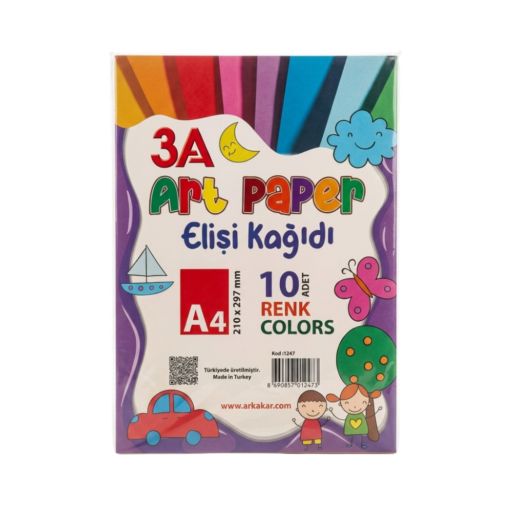 3a Elişi Kağidi 10 Renk 1247 - 1