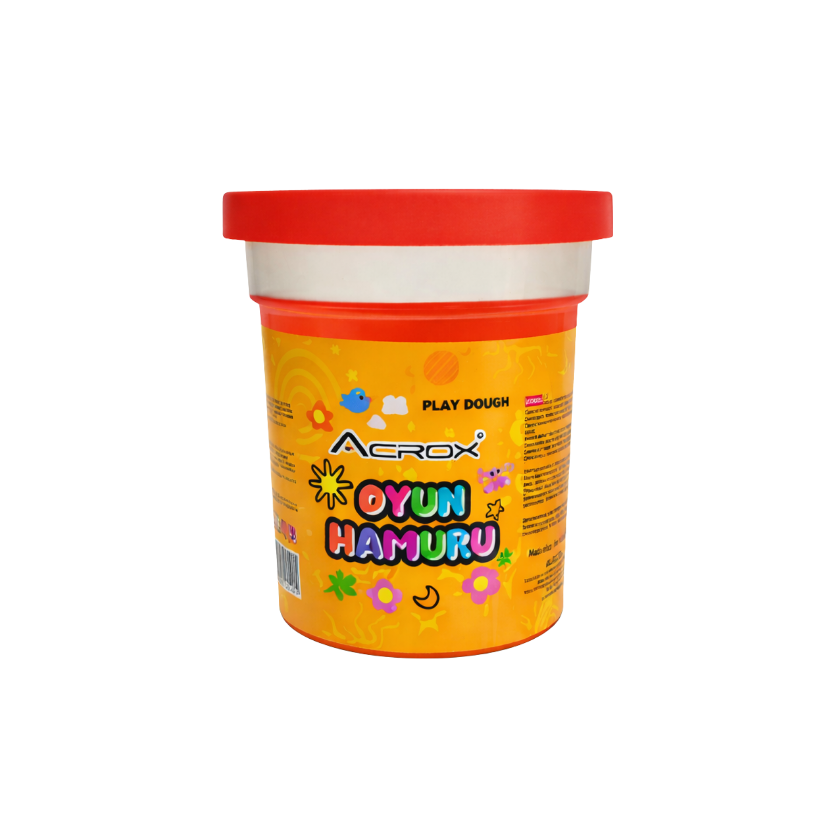 Acrox Tekli Oyun Hamuru Kırmızı 110 Gr - 1