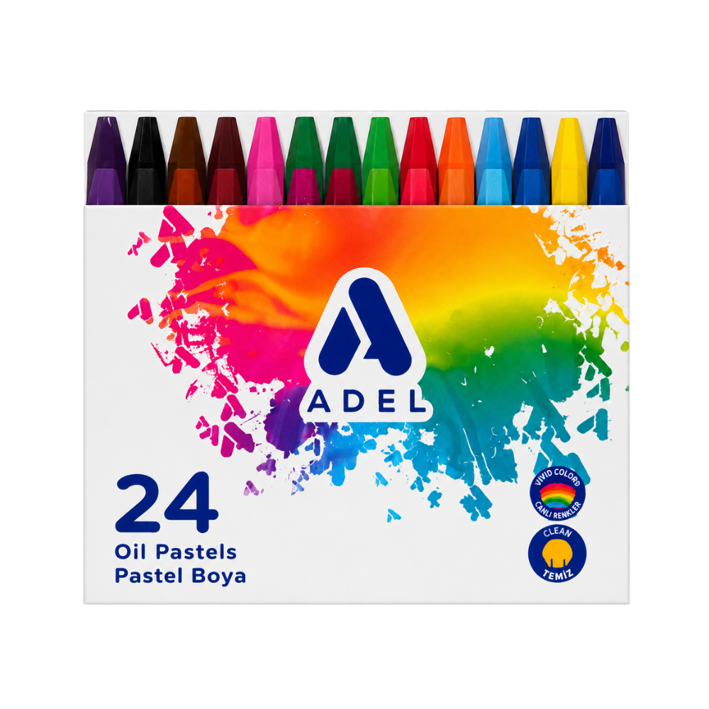 Adel 24 Renk Pastel Boya - 1