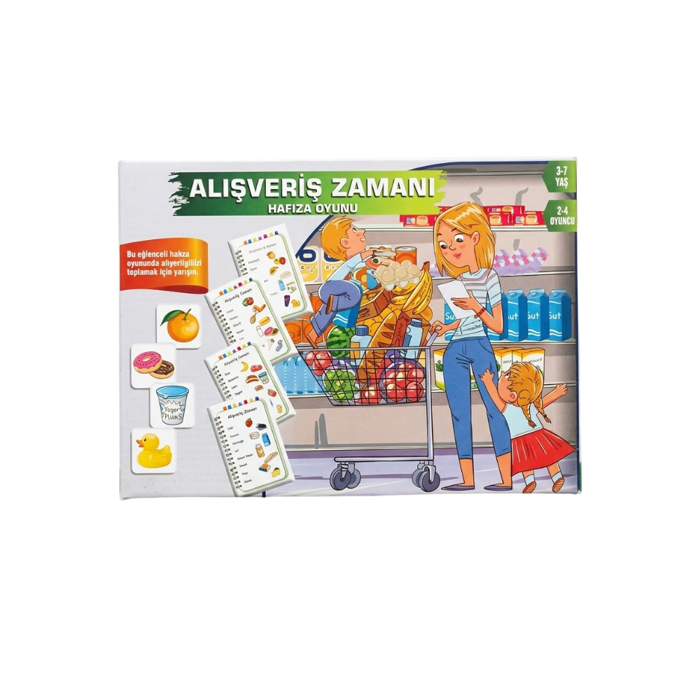Alişveriş Zamani Hafiza Oyunu 10x30 5 Tabaka 12 Li - 1