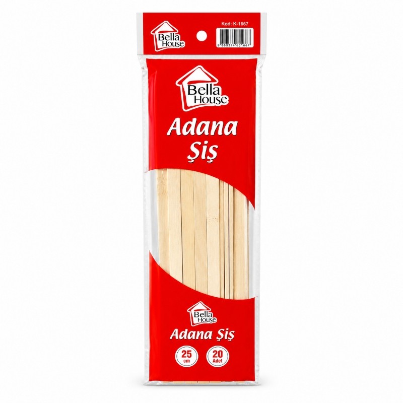 Bella Adana Şiş 25 Cm 20 Adet - 1