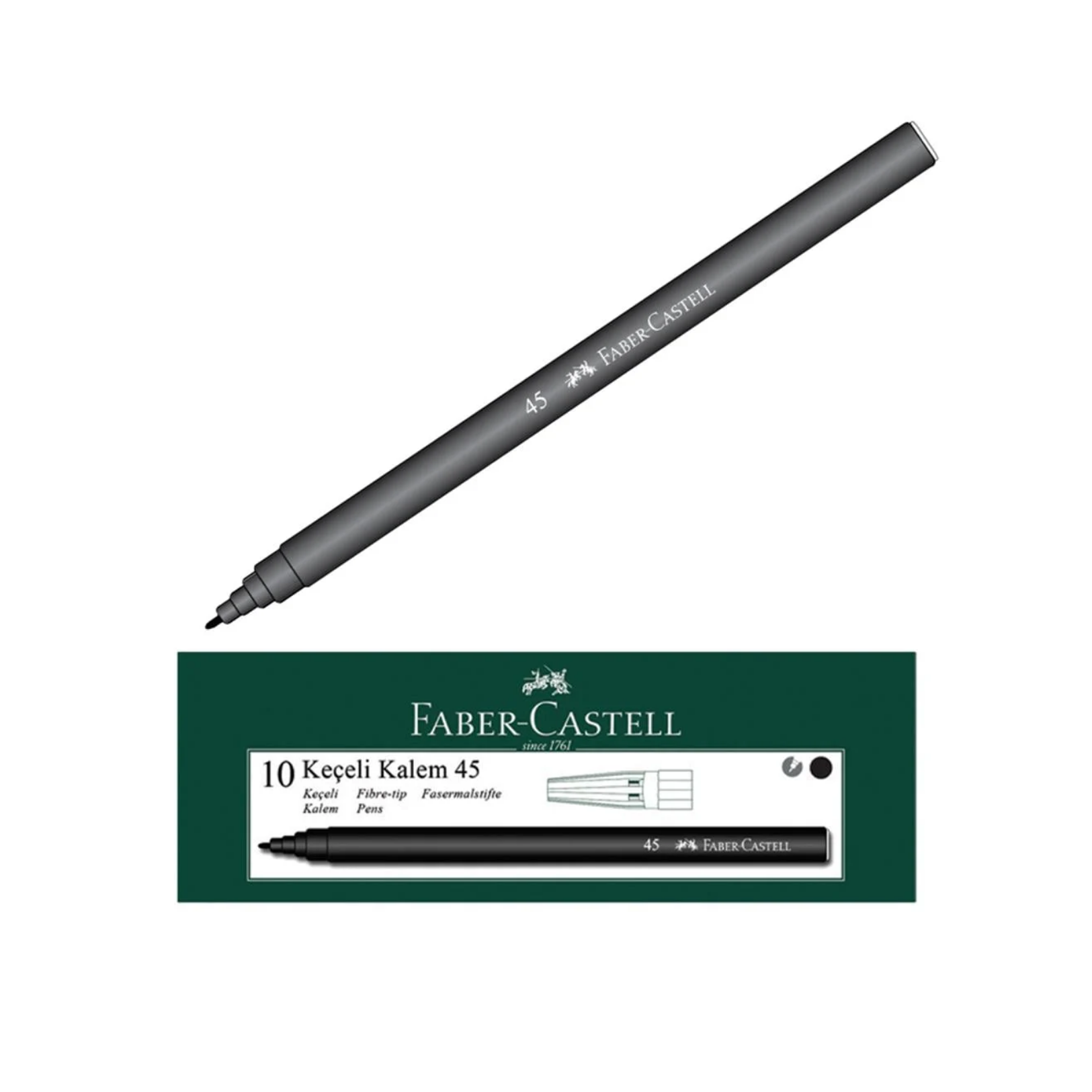 Faber Castell Siyah Keçeli Kalem - 1