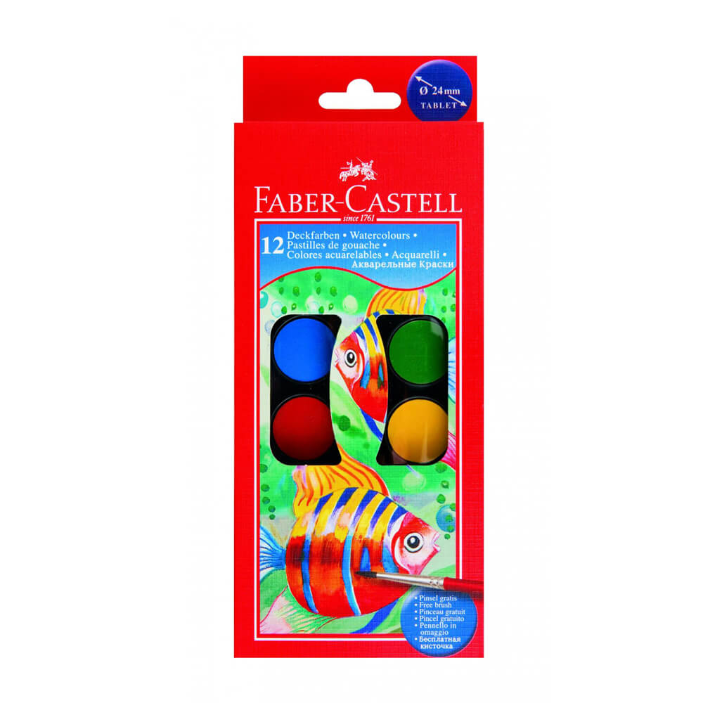 Faber Castell Sulu Boya 12 Renk 12 Li - 1