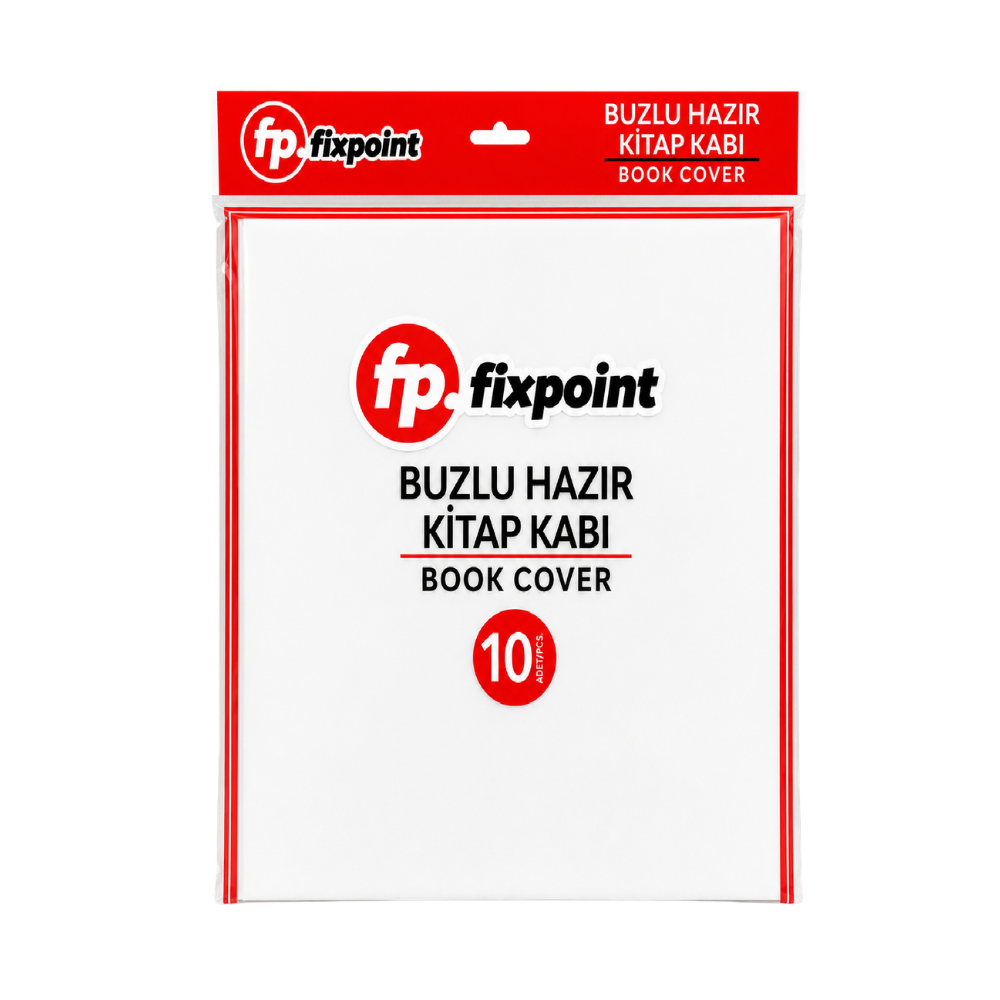 Fixpoint Hazır Kitap Kabı Şeffaf 10 Lu P-3408 - 1