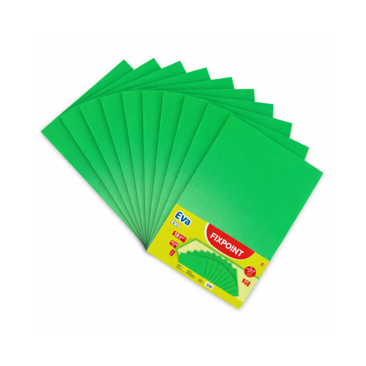 Fixpoint Yeşil Düz Eva 50x70 10 Adet P-5916 - 1