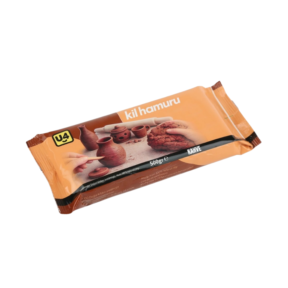 Kil Hamuru 500 Gr Kahve U4 U4-f224 - 1