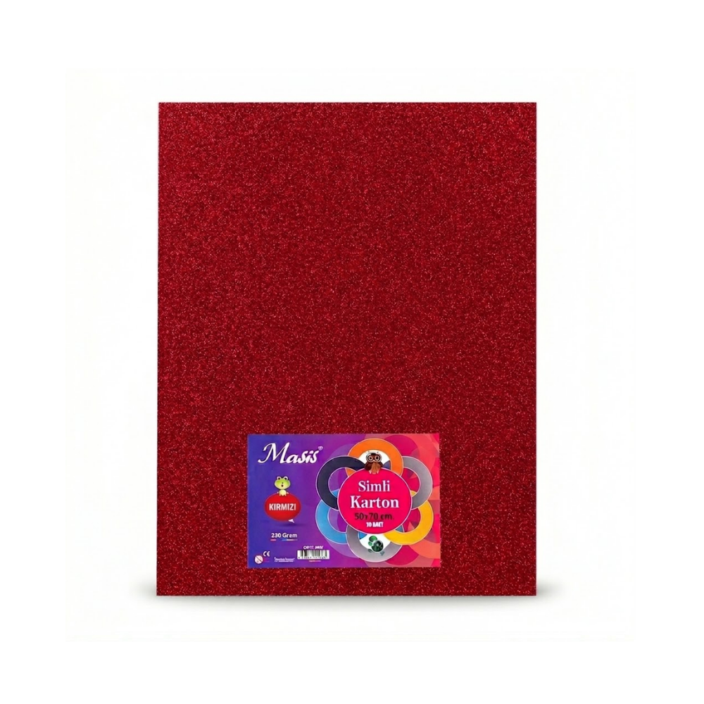 Masis Simli Karton Kırmızı 10 Renk 50x70 - 1