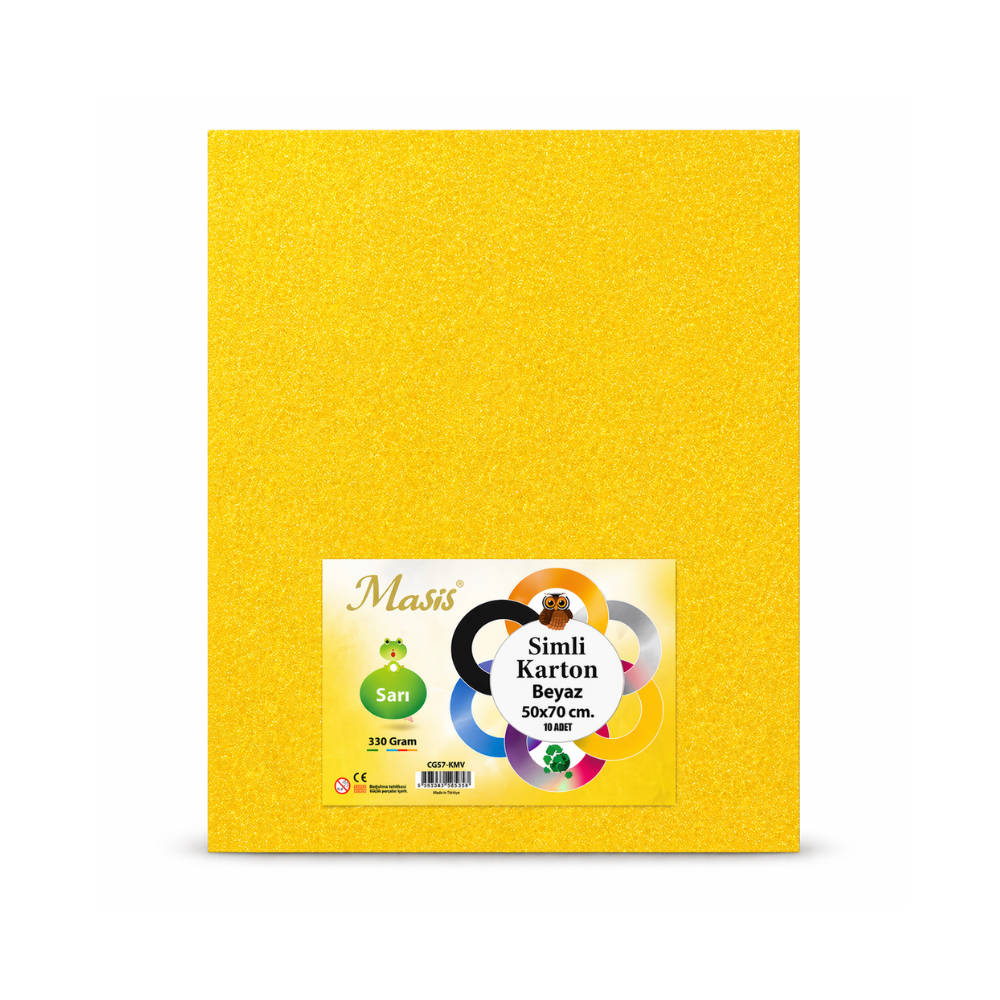 Masis Simli Karton Sarı 10 Renk 50x70 - 1
