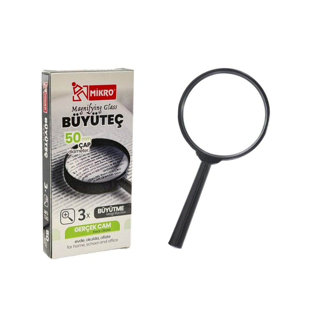 Mikro Büyüteç Gerçek Cam 50 Mm Mfg-7243-50 - 1