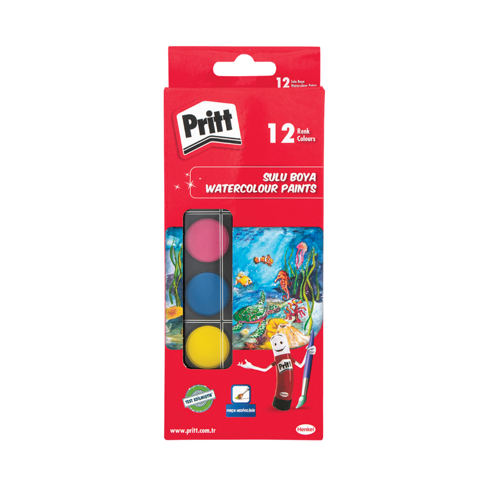 Pritt Sulu Boya 12 Renk 12 Li - 1