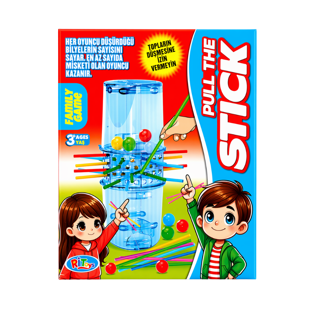 Pull Stick Çubuk Oyun 10x30 5 Tabaka 12 Li - 1