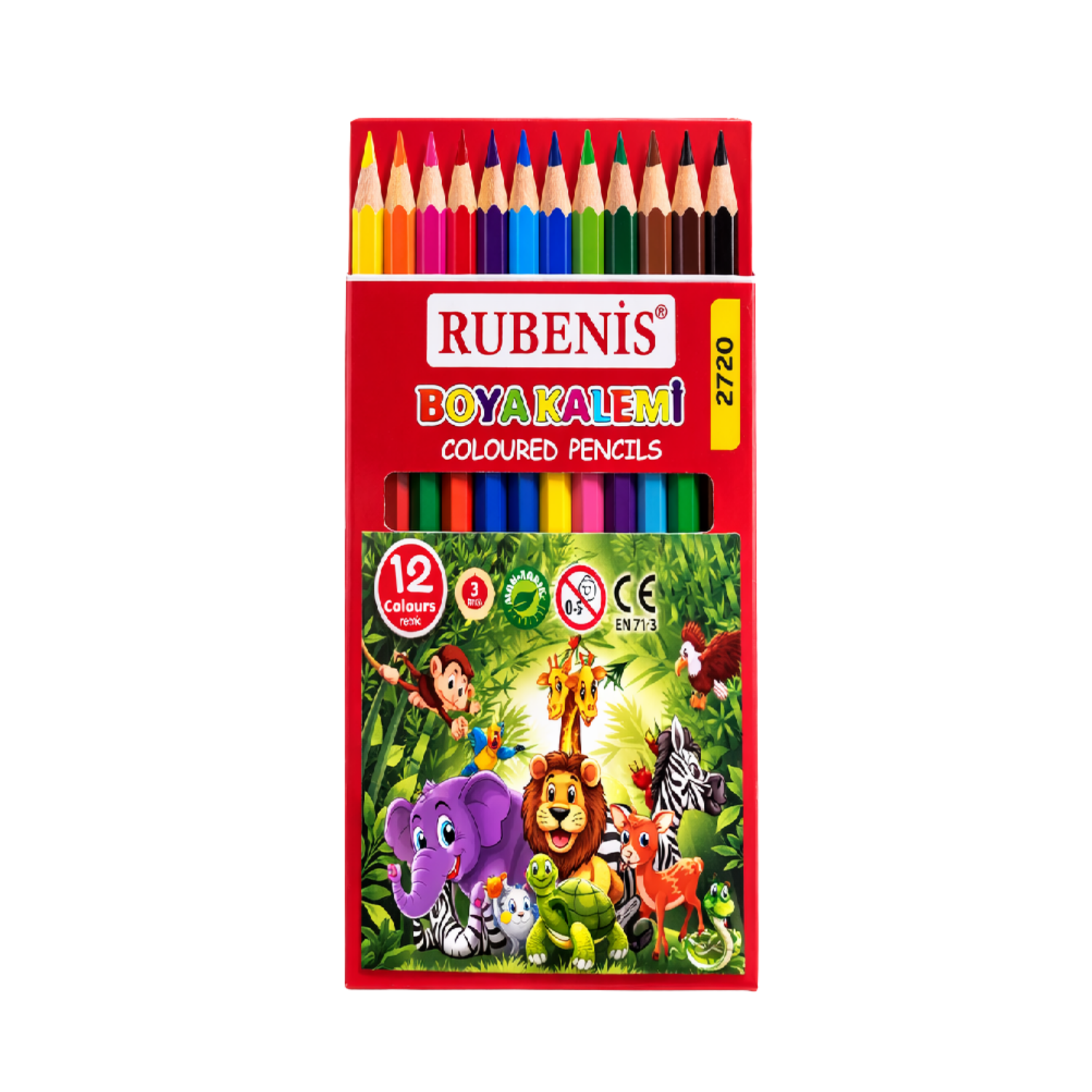 Rubenis Kuru Boya 12 Renk 12 Li - 1