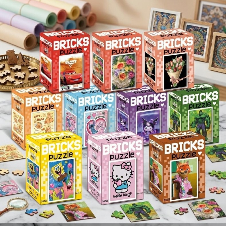 Toptan Bricks Puzzle 100 Lü - 1