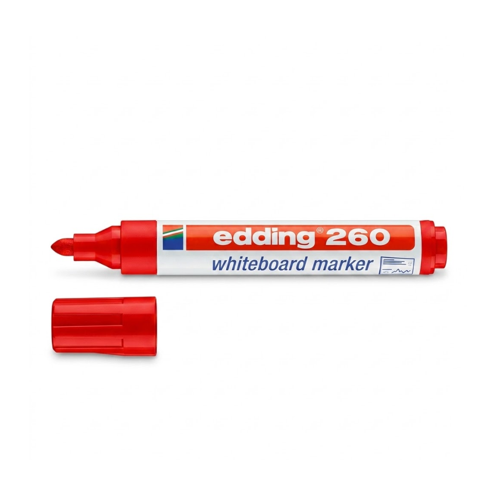 Toptan Edding Beyaz Tahta Kalemi Kirmizi 10 Lu - 1
