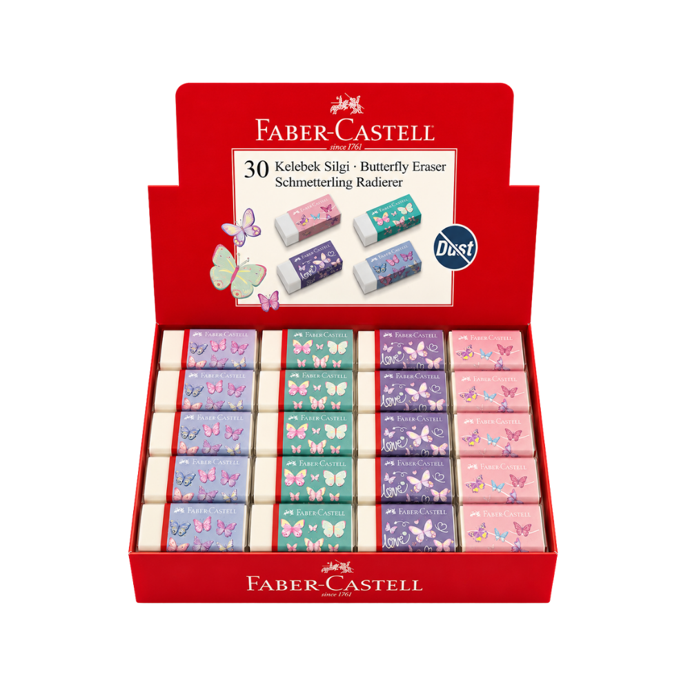 Toptan Faber Castell Butterfly Silgi 30 Lu - 1