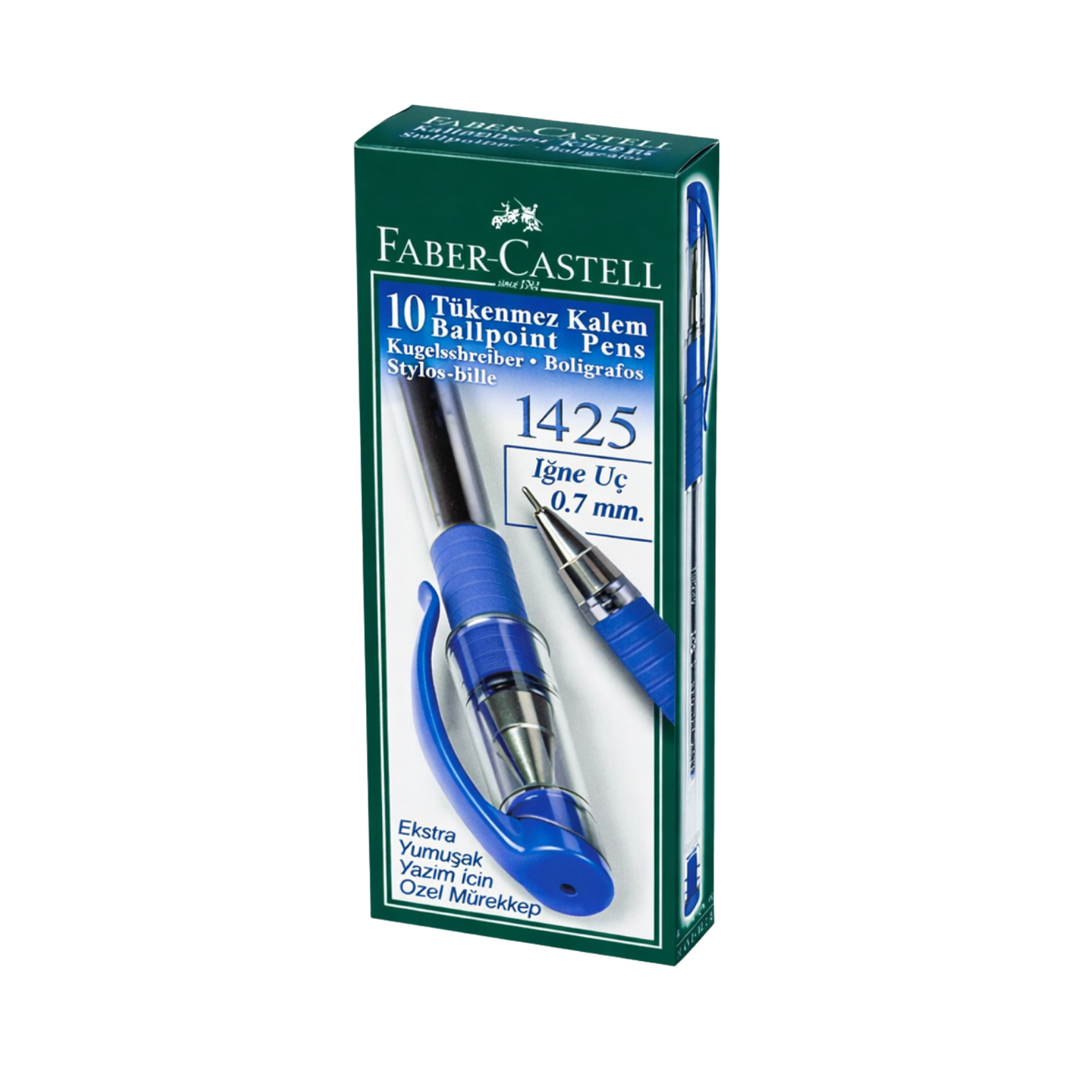 Toptan Faber Tükenmez Kalem Mavi 1425 10 Lu - 1