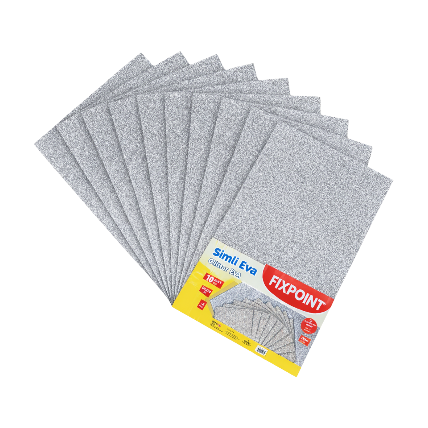 Toptan Fixpoint Eva Simli Gümüş 50x70cm 10 Adet P-6074 - 1