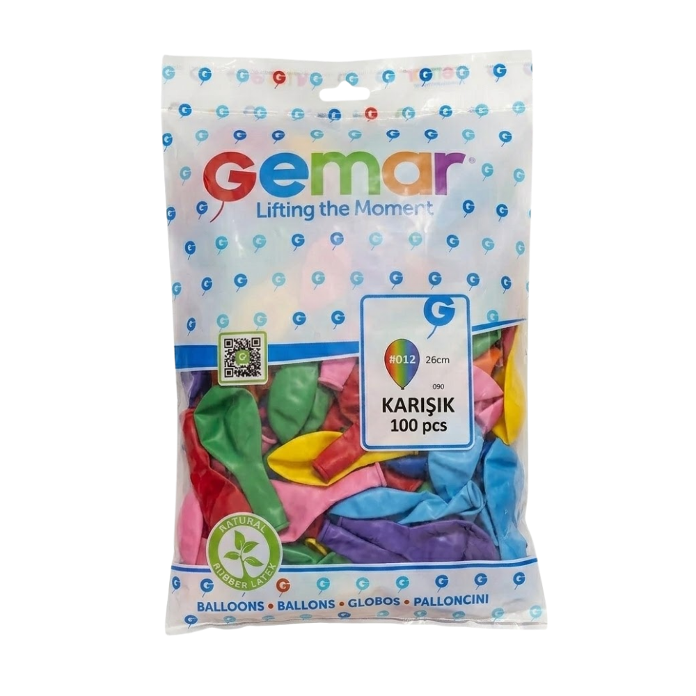 Toptan Gemar Karişik Balon 080 100 Lü - 1