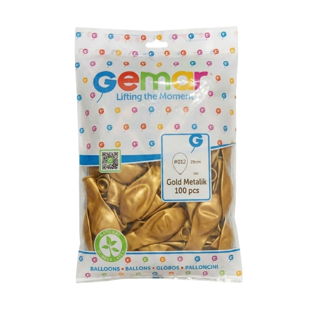 Toptan Gemar Metalik Gold Balon 039 100 Lü - 1