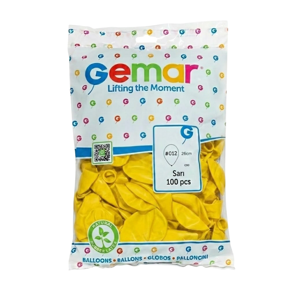 Toptan Gemar Sari Balon 002 100 Lü - 1