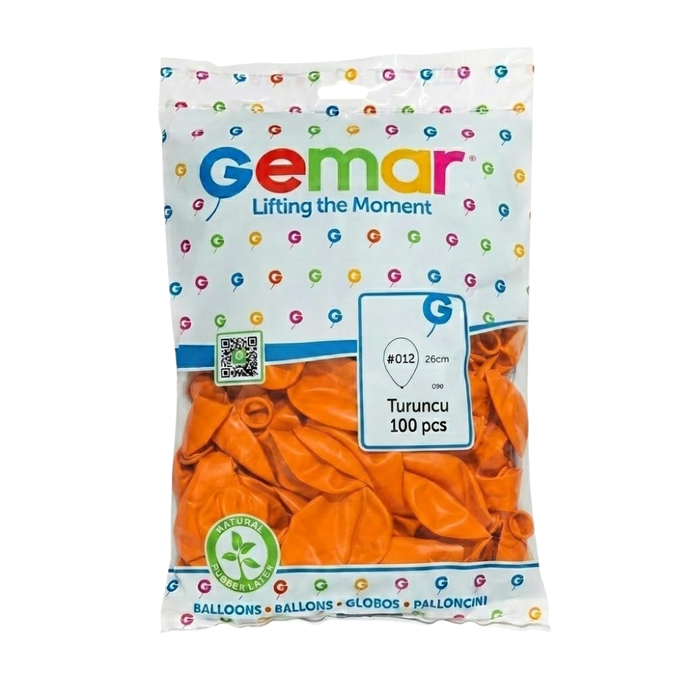 Toptan Gemar Turuncu Balon 004 100 Lü - 1