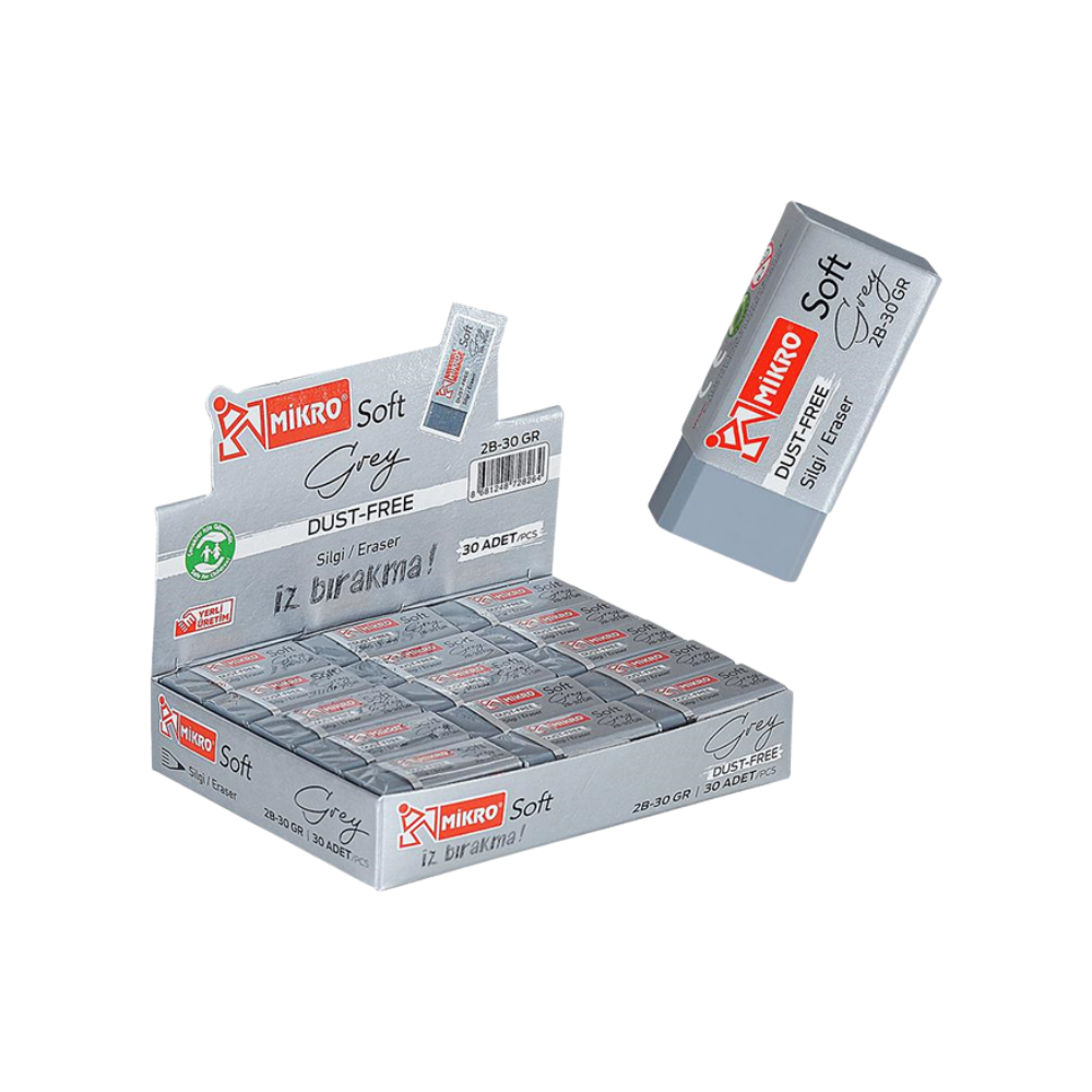 Toptan Mikro 2b-24 Gr Soft Silgi 24 Lü - 1