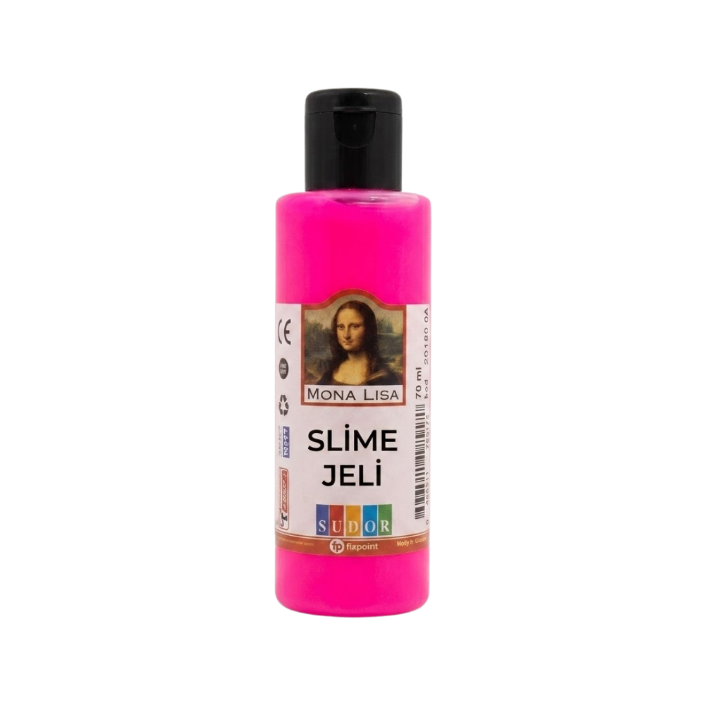 Toptan Mona Lisa Neon Pembe Slime Jeli 12 Adet - 1