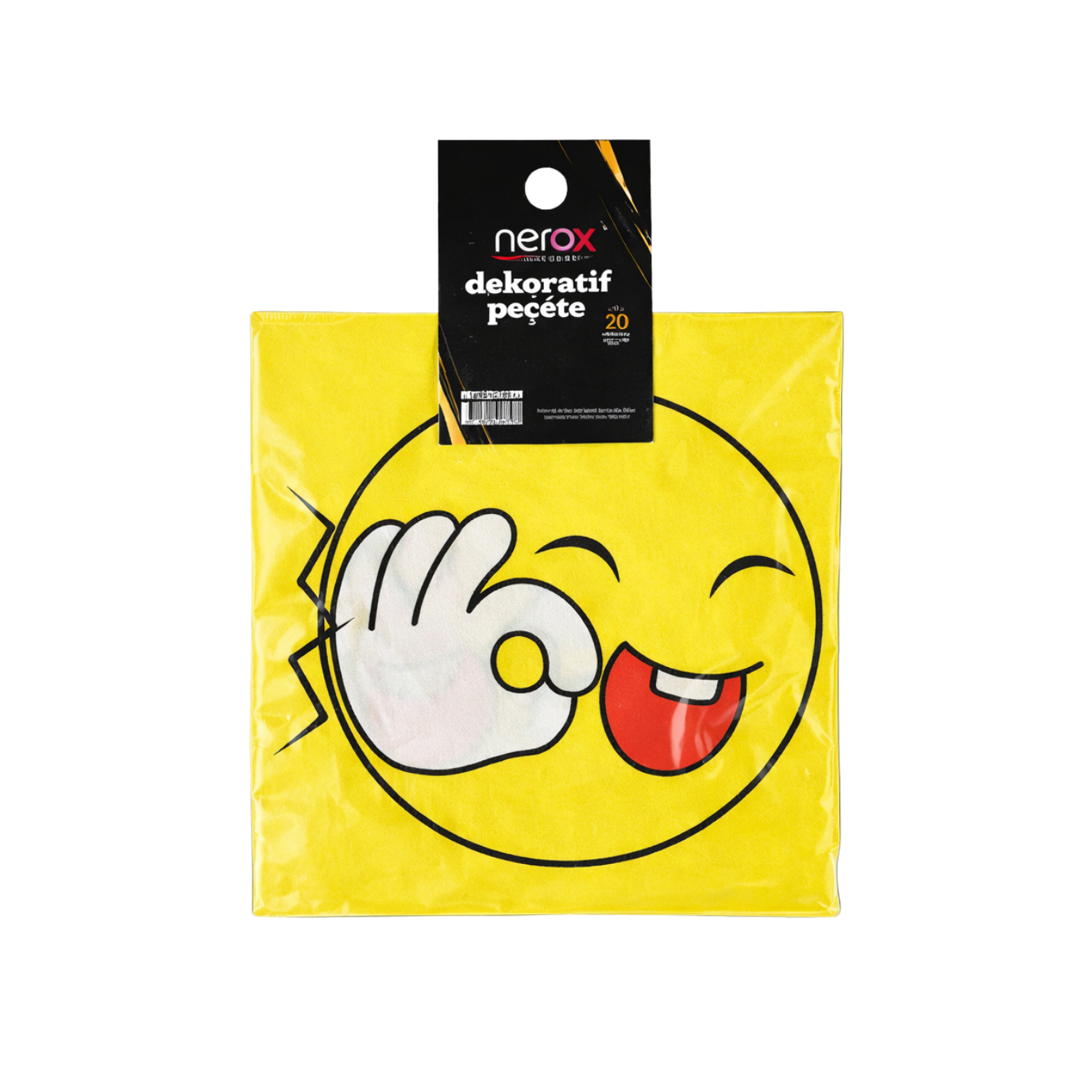 Toptan Nerox Gülen Peçete 33x33 Cm 10 Lu Nrx-4578 - 1