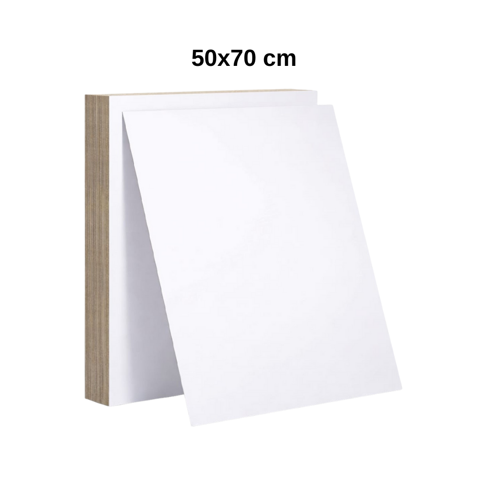 Toptan Renkli Mukavva Beyaz 50x70 Cm 18 Adet - 1