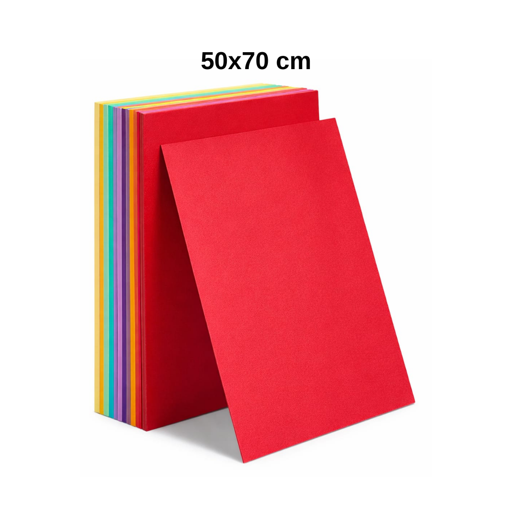 Toptan Renkli Mukavva Karışık 50x70 Cm 18 Adet - 1