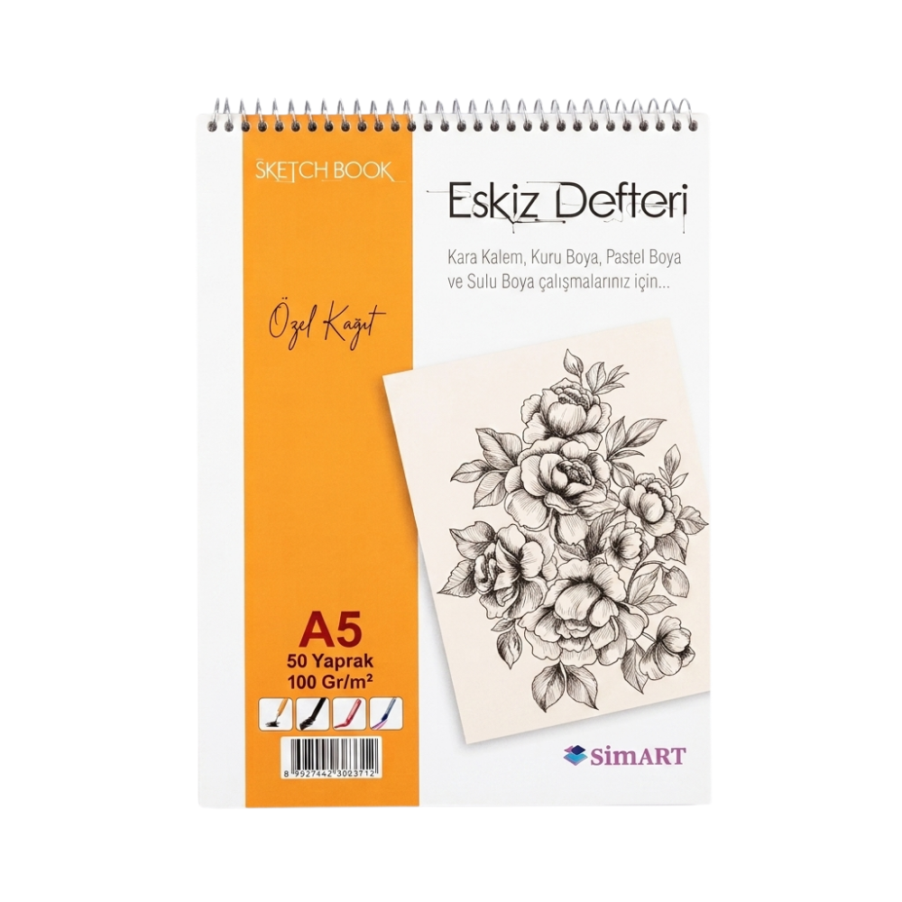 Toptan Simart Eskiz Defter 6 Li A5 - 1