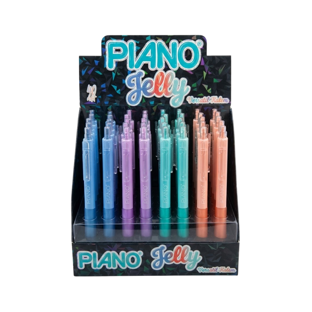Toptan Uçlu Kalem Piano Versatil Kalem Jelly 40 Lı - 1