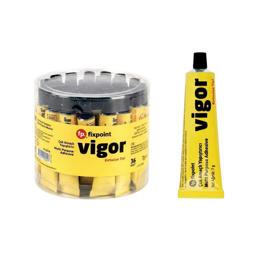 Toptan Vigor 7 Gram Sivi Yapiştirici 36 Li P-3616 - 1