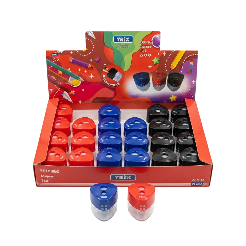 Trix Çiftli Jumbo Kalemtraş T-915 - 1
