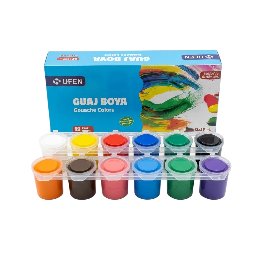 Ufen Guaj Boya 12 Renk 25 Mm - 1
